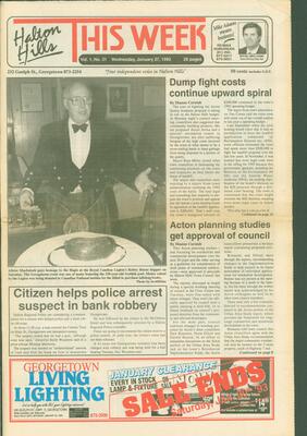 Halton Hills This Week (Georgetown, ON), 27 January 1993