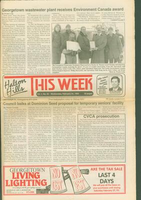 Halton Hills This Week (Georgetown, ON), 24 February 1993