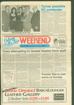 Halton Hills This Week (Georgetown, ON), 27 February 1993