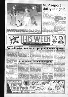 Halton Hills This Week (Georgetown, ON), 17 March 1993