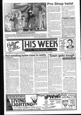 Halton Hills This Week (Georgetown, ON), 21 April 1993