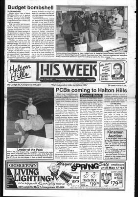 Halton Hills This Week (Georgetown, ON), 28 April 1993