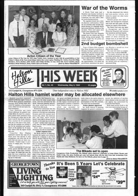 Halton Hills This Week (Georgetown, ON), 5 May 1993