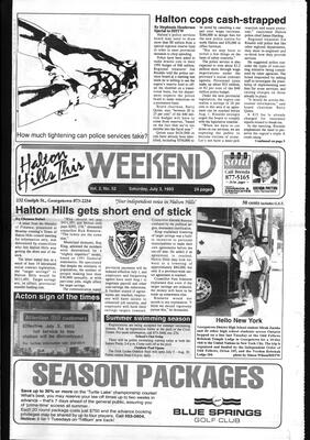 Halton Hills This Week (Georgetown, ON), 3 July 1993