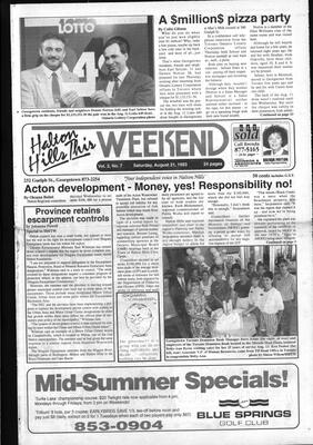 Halton Hills This Week (Georgetown, ON), 21 August 1993