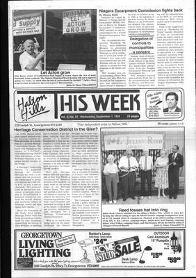 Halton Hills This Week (Georgetown, ON), 1 September 1993