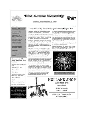 The Acton Monthly, June 2023