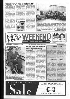 Halton Hills This Week (Georgetown, ON), 30 October 1993