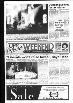 Halton Hills This Week (Georgetown, ON), 6 November 1993