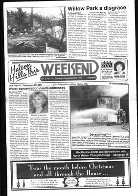 Halton Hills This Week (Georgetown, ON), 27 November 1993