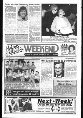 Halton Hills This Week (Georgetown, ON), 18 December 1993