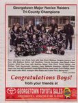 Georgetown Major Novice Raiders Tri-County Champions