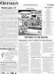 LETTERS TO THE EDITOR...Taxpayers can't afford a new library