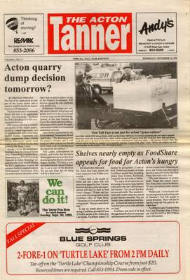 Acton Tanner (Acton, ON), 16 Sep 1992