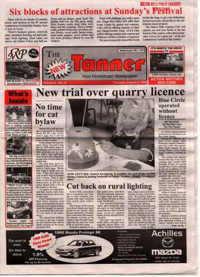 New Tanner (Acton, ON), 5 Aug 1999