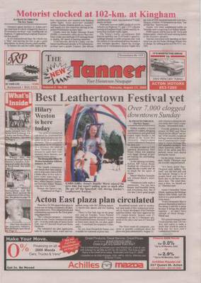 New Tanner (Acton, ON), 17 Aug 2000