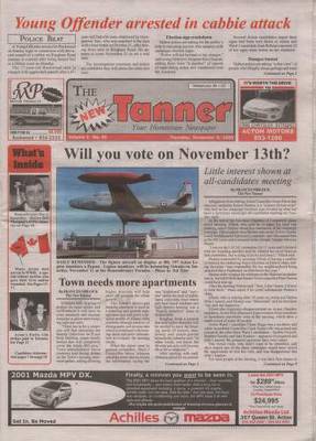 New Tanner (Acton, ON), 9 Nov 2000