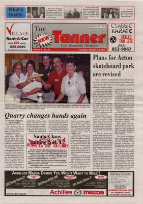 New Tanner (Acton, ON), 18 Oct 2001