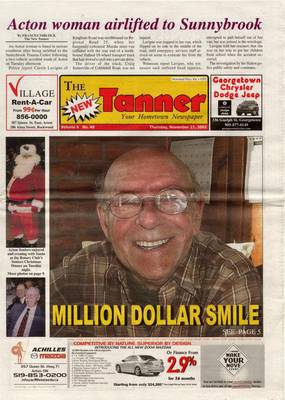 New Tanner (Acton, ON), 27 Nov 2003