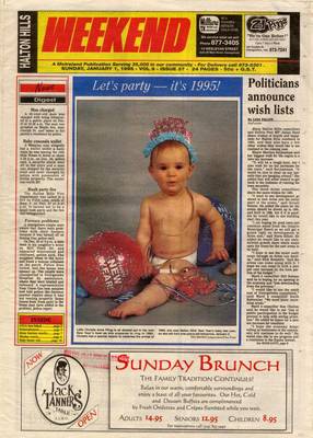 Independent & Free Press (Georgetown, ON), 1 Jan 1995