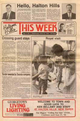 Halton Hills This Week (Georgetown, ON), 24 Jun 1992