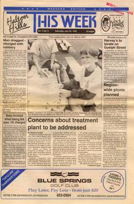 Halton Hills This Week (Georgetown, ON), 25 Jul 1992