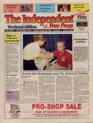 Independent & Free Press (Georgetown, ON), 20 Oct 1996
