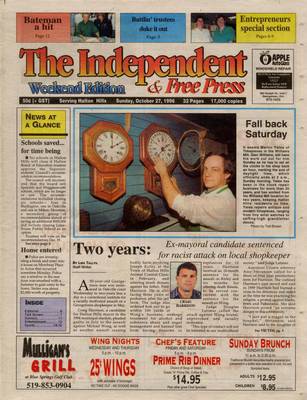 Independent & Free Press (Georgetown, ON), 27 Oct 1996