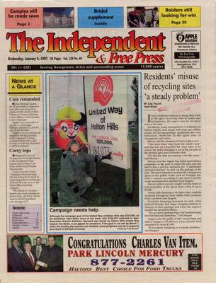 Independent & Free Press (Georgetown, ON), 8 Jan 1997