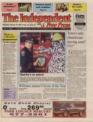 Independent & Free Press (Georgetown, ON), 19 Feb 1997