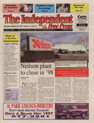 Independent & Free Press (Georgetown, ON), 26 Feb 1997