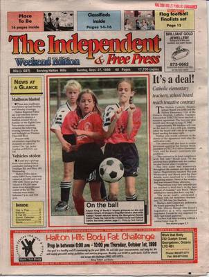 Independent & Free Press (Georgetown, ON), 27 Sep 1998