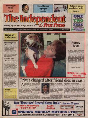 Independent & Free Press (Georgetown, ON), 30 Sep 1998