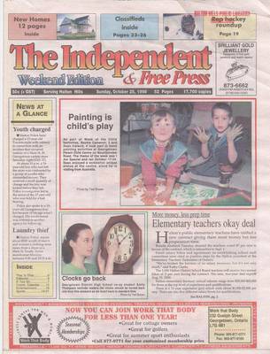 Independent & Free Press (Georgetown, ON), 25 Oct 1998