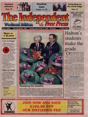 Independent & Free Press (Georgetown, ON), 8 Nov 1998