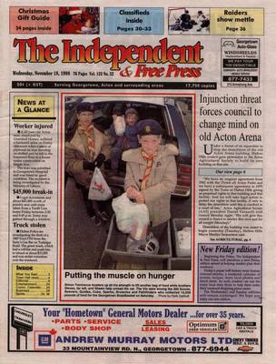 Independent & Free Press (Georgetown, ON), 18 Nov 1998