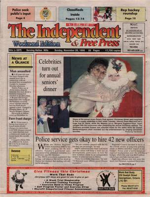 Independent & Free Press (Georgetown, ON), 29 Nov 1998