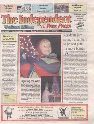 Independent & Free Press (Georgetown, ON), 6 Dec 1998