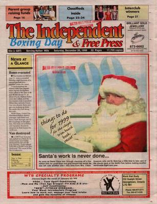 Independent & Free Press (Georgetown, ON), 26 Dec 1998