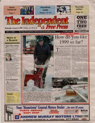 Independent & Free Press (Georgetown, ON), 6 Jan 1999