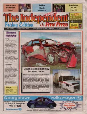 Independent & Free Press (Georgetown, ON), 5 Feb 1999