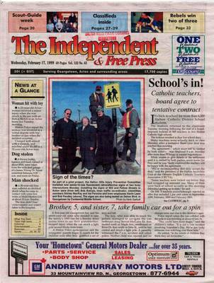 Independent & Free Press (Georgetown, ON), 17 Feb 1999