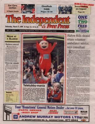 Independent & Free Press (Georgetown, ON), 17 Mar 1999