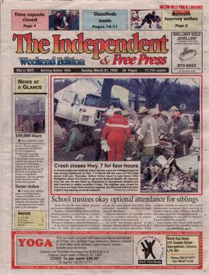 Independent & Free Press (Georgetown, ON), 21 Mar 1999