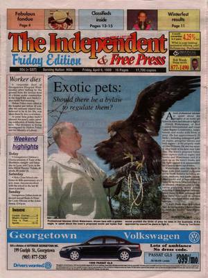 Independent & Free Press (Georgetown, ON), 9 Apr 1999