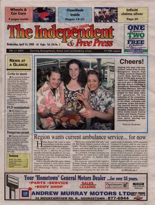 Independent & Free Press (Georgetown, ON), 14 Apr 1999