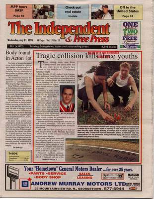 Independent & Free Press (Georgetown, ON), 21 Jul 1999