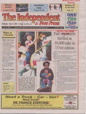 Independent & Free Press (Georgetown, ON), 15 Sep 1999