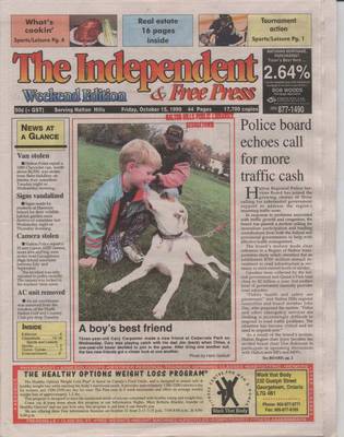 Independent & Free Press (Georgetown, ON), 15 Oct 1999