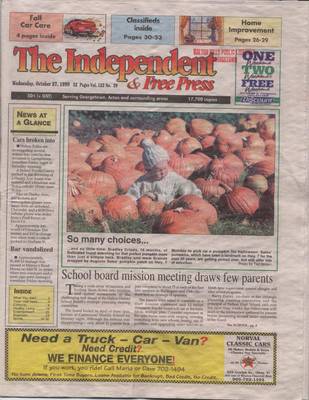 Independent & Free Press (Georgetown, ON), 27 Oct 1999